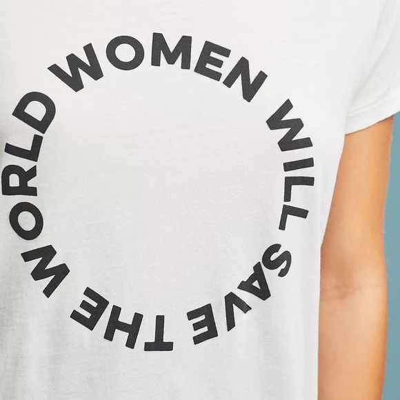 🔥SOL LAS ANGELES🔥ANTHRO WOMEN EMPOWERMENT TEE WHITE T-SHIRT XS/SMALL NWT - Picture 3 of 5